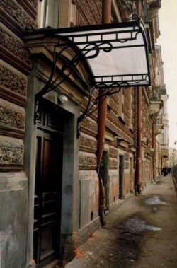 Кованый козырек Ретро 1 художественная ковка