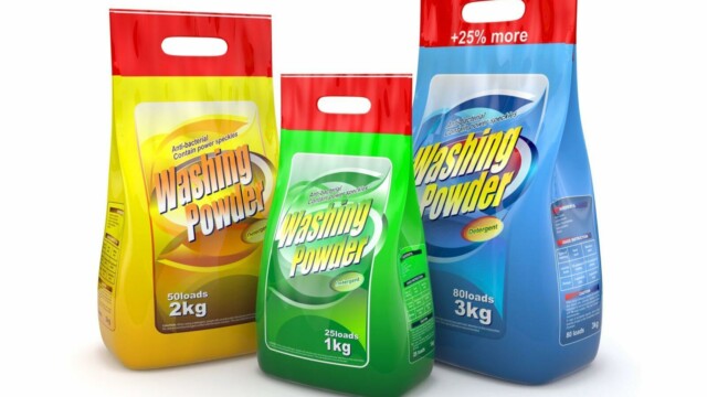 стиральный порошок большая прозрачная упаковка